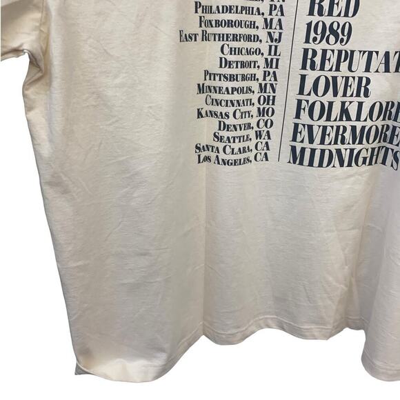 Eras‎ Tour T-Shirt Beige - Size 4x Taylor Swift - Picture 10 of 14